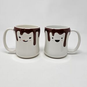 CandyRific Coffee Mugs (2) We Go Together Marshmallow Hot Chocolate Cocoa Cups